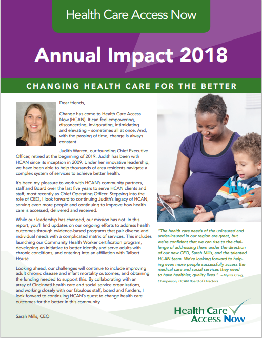 2018 Annual report for Health Care Access Now